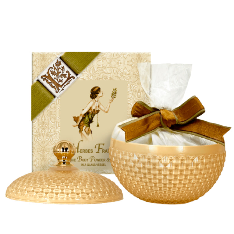 Rice Body Powder 6oz. in a Glass Vessel