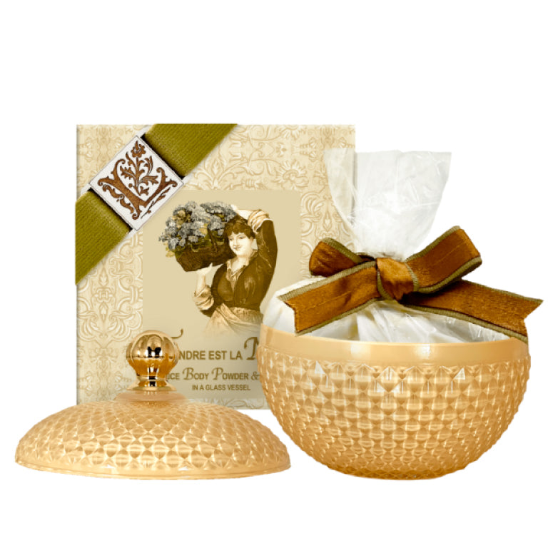 Rice Body Powder 6oz. in a Glass Vessel