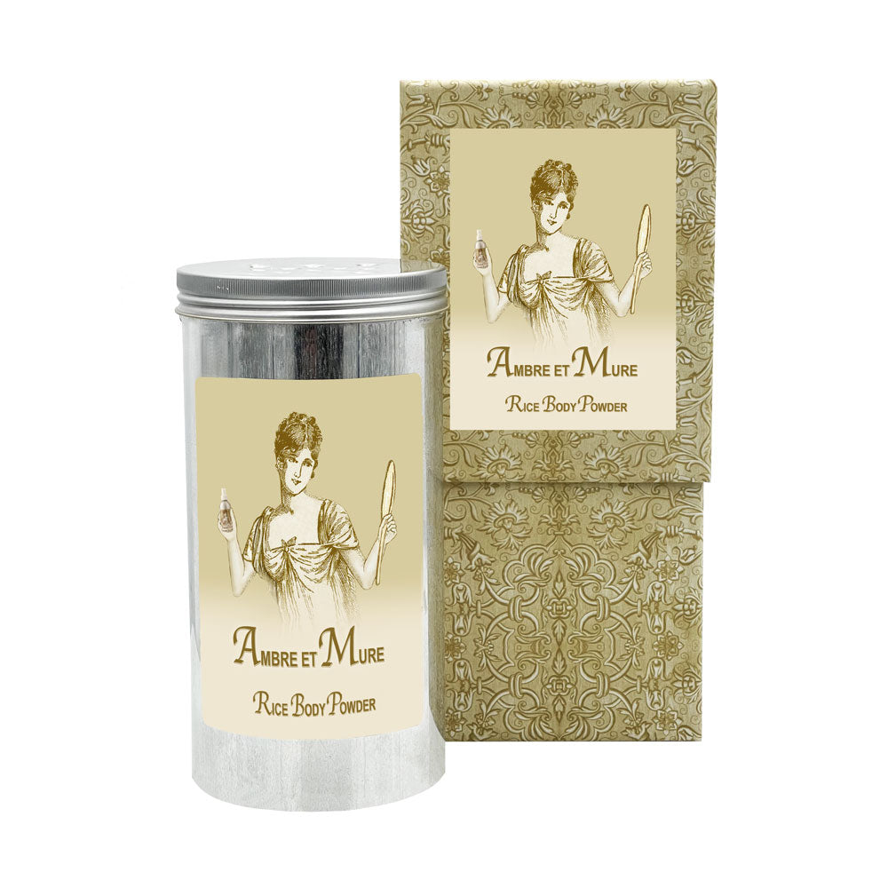 Rice Body Powder in an Aluminum Canister