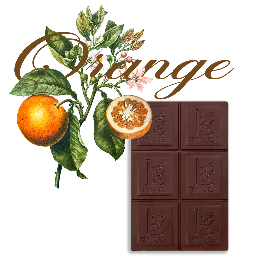 Orange - Bean to bar. Craft Chocolate. 70% cocoa