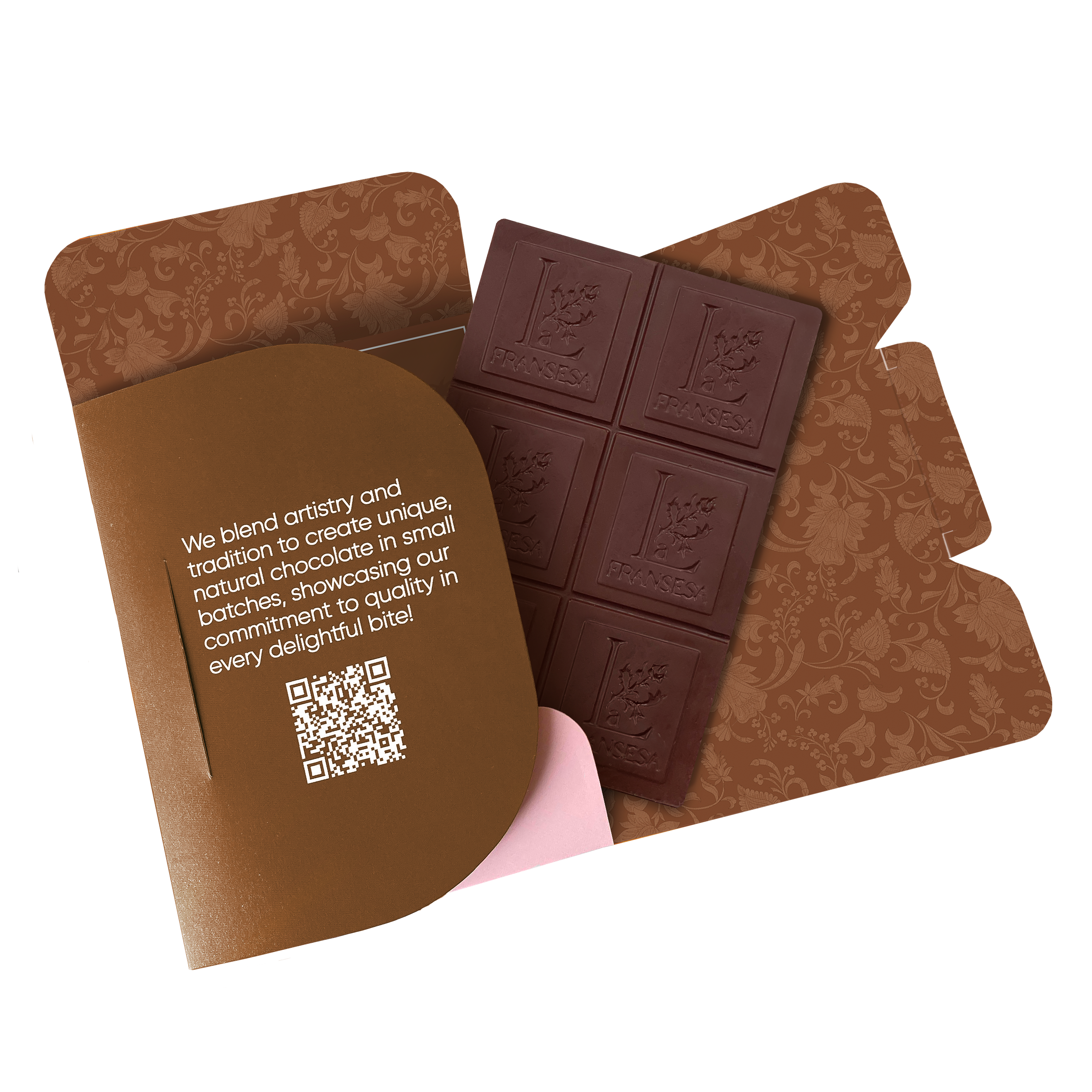 Chocolate with Specialty Coffee - Bean to bar. Craft Chocolate. 70% cocoa