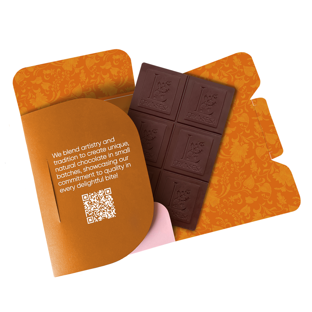 Orange - Bean to bar. Craft Chocolate. 70% cocoa