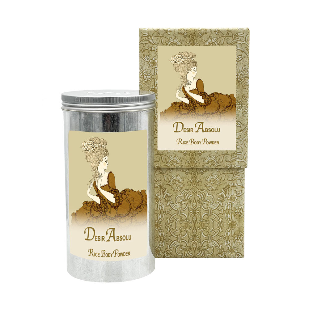 Rice Body Powder in an Aluminum Canister