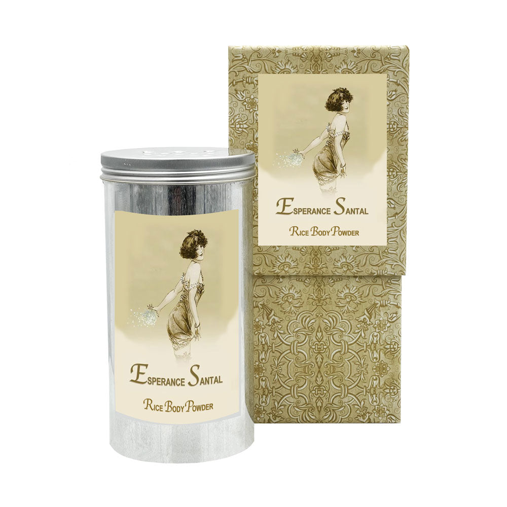 Rice Body Powder in an Aluminum Canister