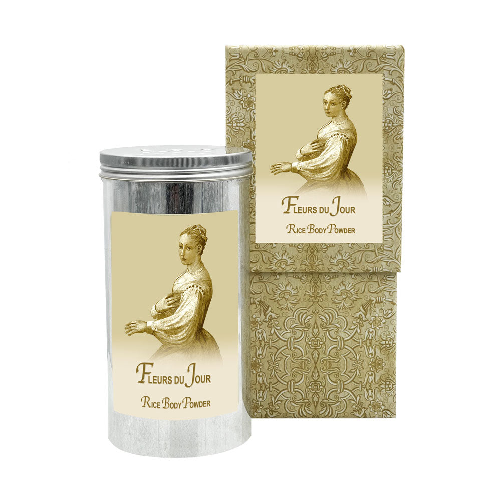 Rice Body Powder in an Aluminum Canister