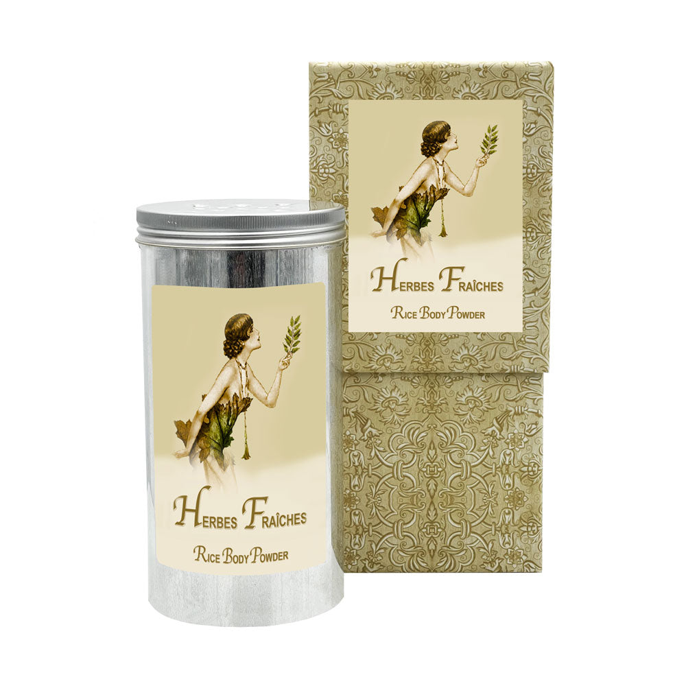 Rice Body Powder in an Aluminum Canister