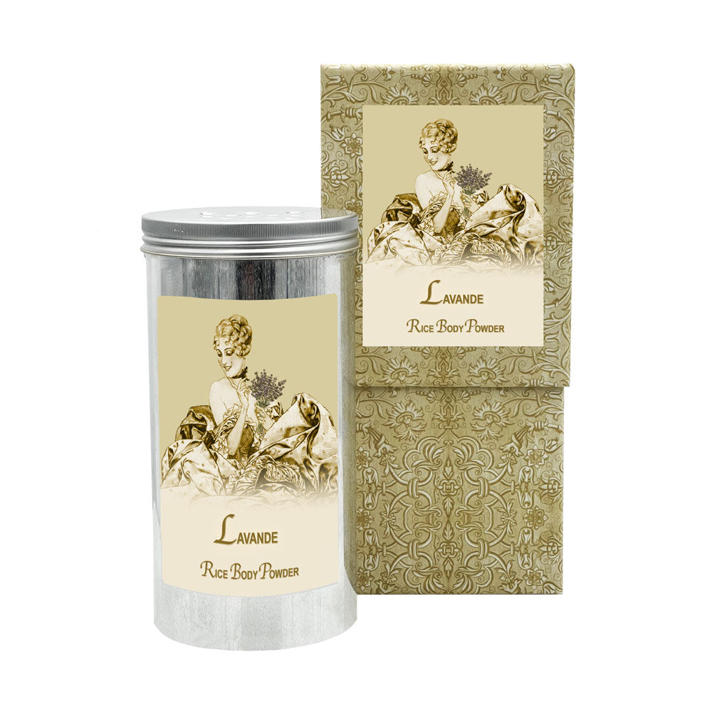 Rice Body Powder in an Aluminum Canister