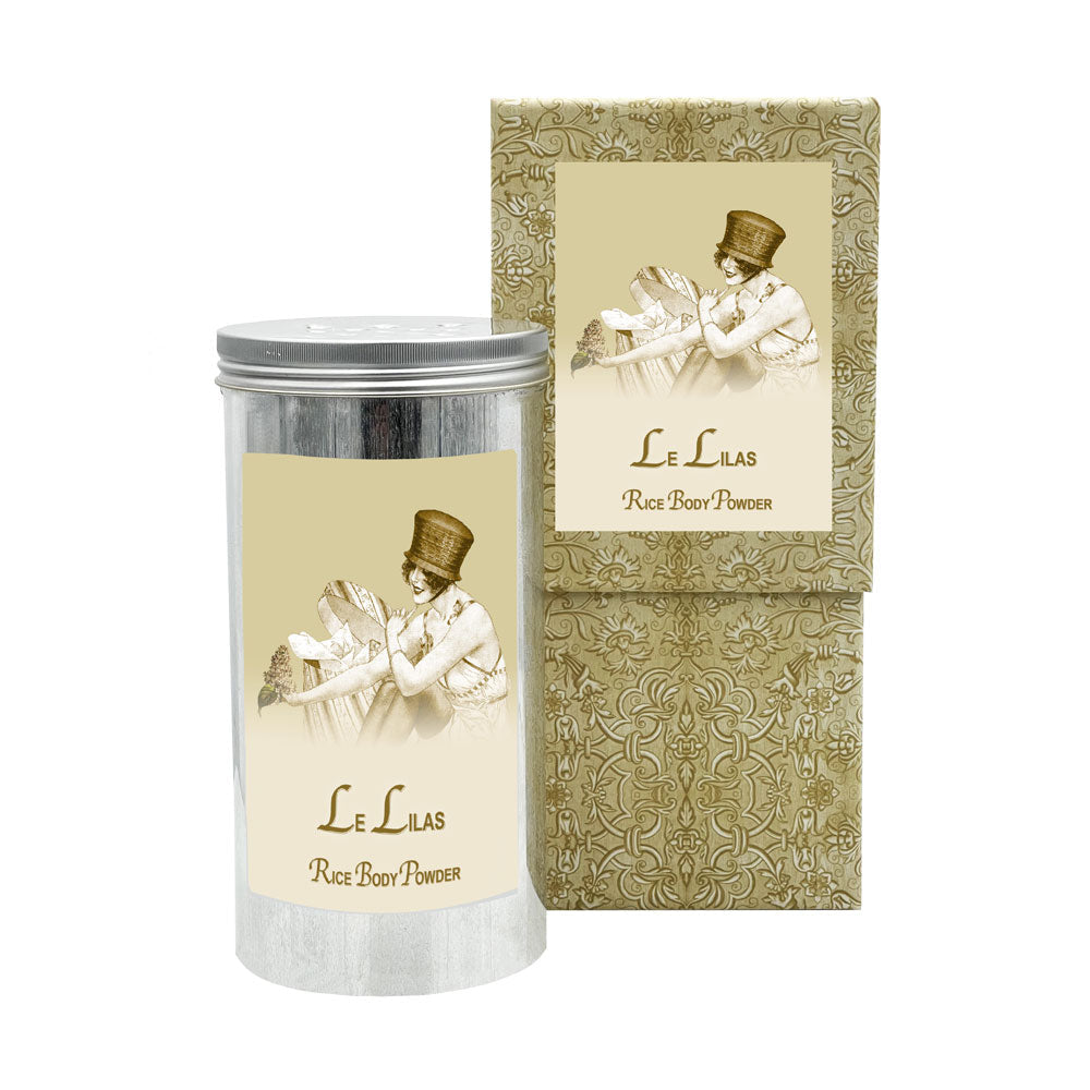 Rice Body Powder in an Aluminum Canister
