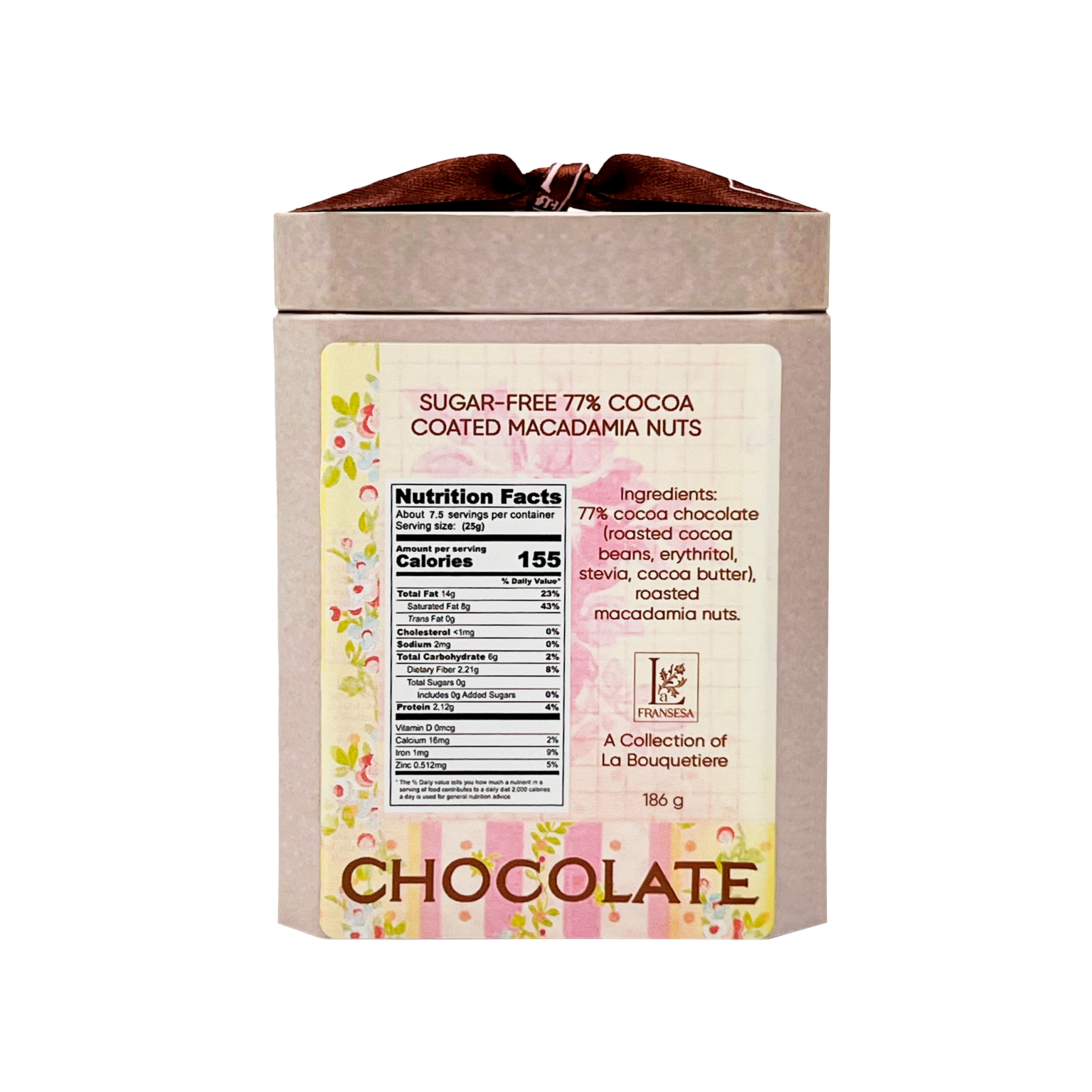 LA FRANSESA Bean-to-Bar Chocolate — Quindío, Colombia. Macadamias - Enrobed in 77% Cacao
