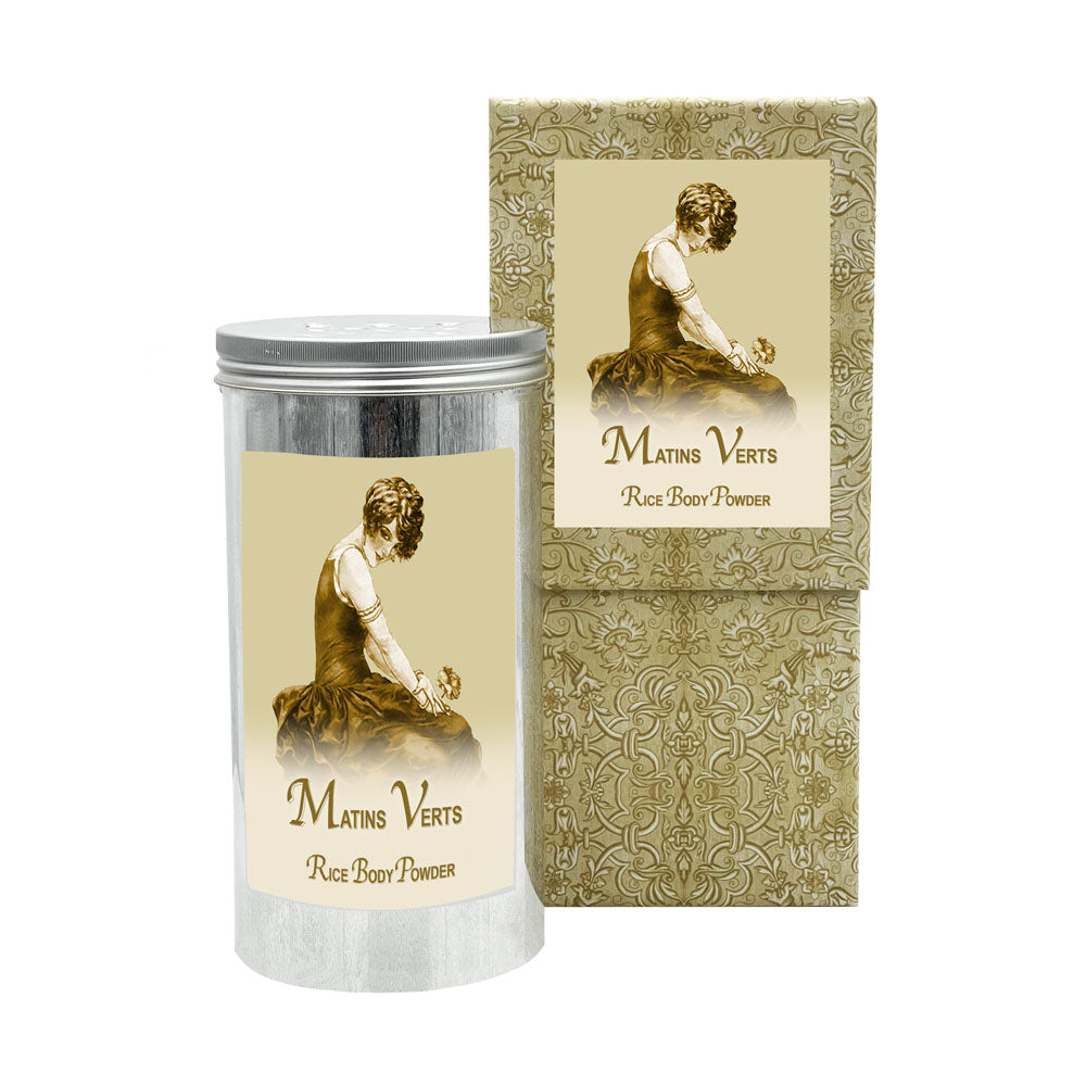 Rice Body Powder in an Aluminum Canister